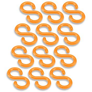 S-Hooks for Plastic Barrier Chain - Orange S-17974O