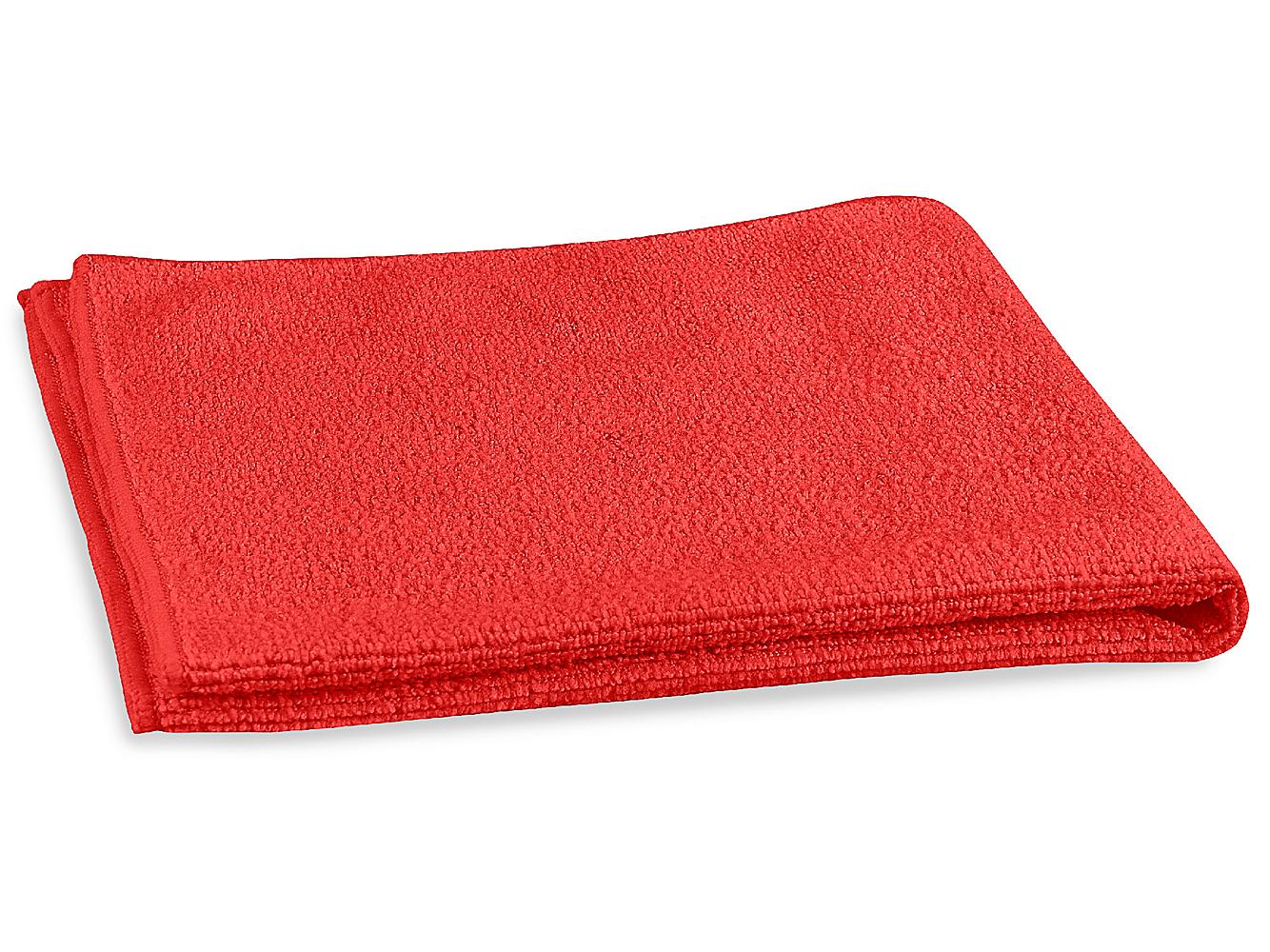 Uline Microfiber General Purpose Towels - Red S-17975 - Uline