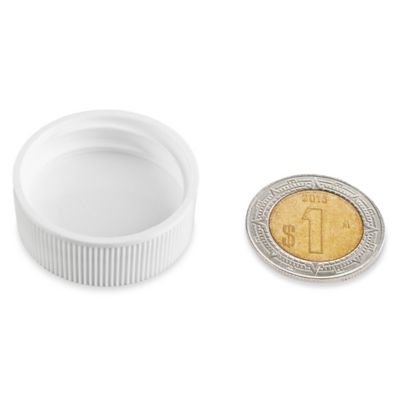 Paquete por Volumen de Tapas de Polipropileno Acanaladas - 28/400, White S-17980B