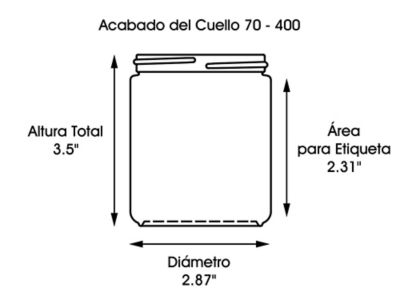 Frascos de Vidrio con Boca Ancha - 8 oz, Tapa Metálica S-12755M - Uline