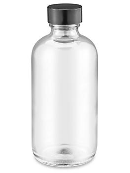 Clear Boston Round Glass Bottles - 4 oz S-17985