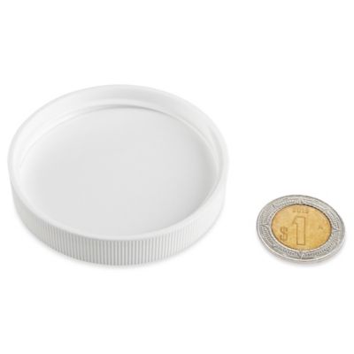 Tapas de Polipropileno Acanaladas - 58/400, Blanco S-18011