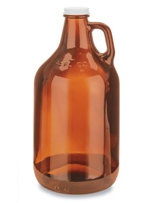 Glass Jugs - 1/2 Gallon, Amber S-18033A