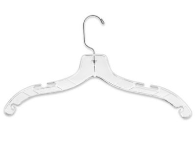 Wish & Buy - Clear Plastic Hangers - Dress Hangers - Clear Swivel Meta –  Wixez