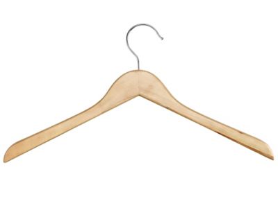 Natural Wood Solid Wood Clothes Hangers, Coat Hanger Wooden Hangers –  A1hangers