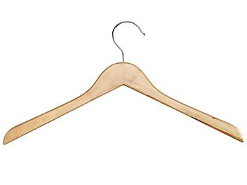 Wood Hangers - Shirt/Coat, Natural S-18039NAT