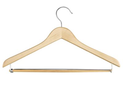 Wood Hangers - Adjustable Clips, Black S-21710BL - Uline