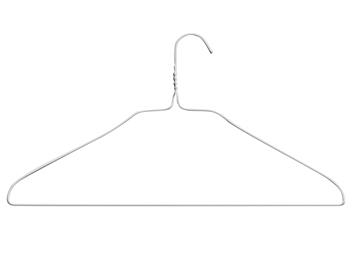 Wire Shirt Hangers - 18", White S-18065