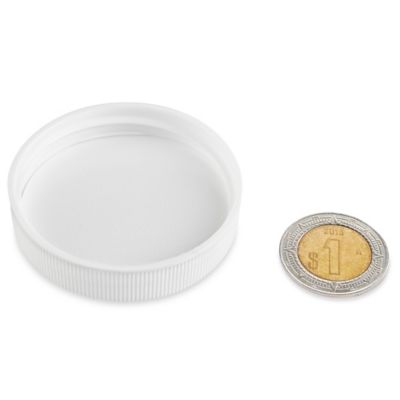 Tapas de Polipropileno Acanaladas - 48/400, Blanco S-18067