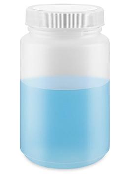 Natural Round Wide-Mouth Plastic Jars - 8 oz S-18070