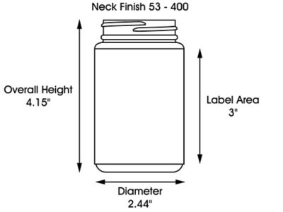 Clear Round Wide-Mouth Plastic Jars Bulk Pack - 3 oz, Jars Only S-17034B-JAR  - Uline