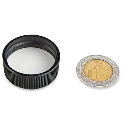 Paquete por Volumen de Tapas de Polipropileno Acanaladas - 28/400, Black S-18080B