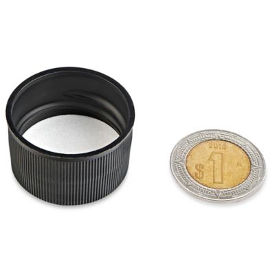 Paquete por Volumen de Tapas de Polipropileno Acanaladas - 28/410, Black S-18081B