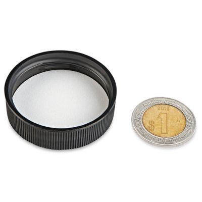 Tapas de Polipropileno Acanaladas - 38/400, Negro S-18082