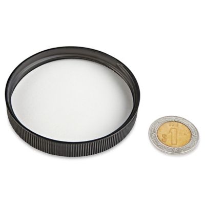 Paquete por Volumen de Tapas de Polipropileno Acanaladas - 63/400, Black S-18091B
