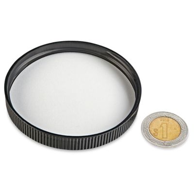 Tapas de Polipropileno Acanaladas - 70/400, Negro S-18092