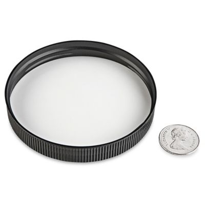 Ribbed Polypropylene Caps - 89/400, Black S-18094