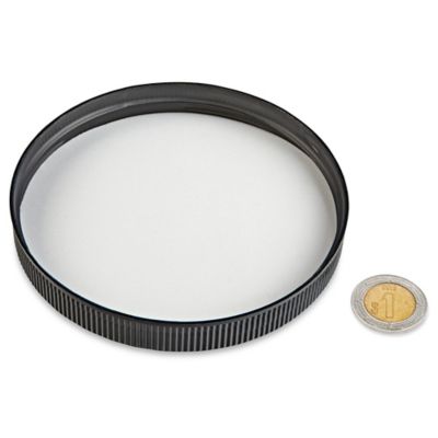 Tapas de Polipropileno Acanaladas - 110/400, Negro S-18095