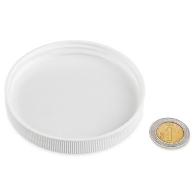 Paquete por Volumen de Tapas de Polipropileno Acanaladas - 83/400, White S-18107B