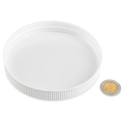 Paquete por Volumen de Tapas de Polipropileno Acanaladas - 120/400, White S-18109B