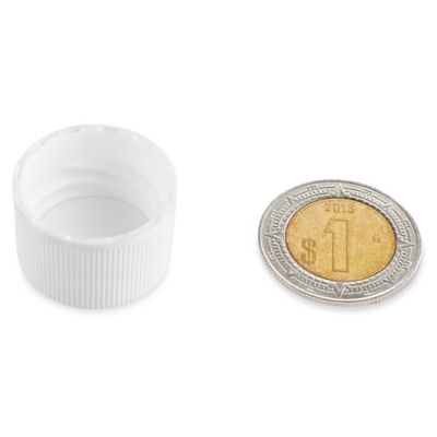 Paquete por Volumen de Tapas de Polipropileno Acanaladas - 20/410, White S-18110B