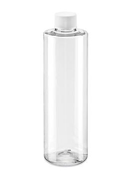 Clear Cylinder Bottles - 16 oz, Standard Cap S-18123