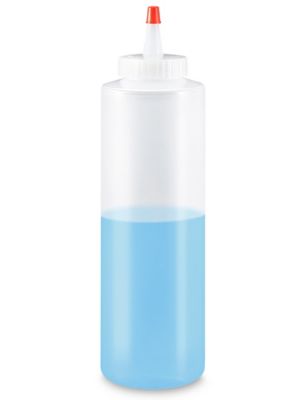 Cylinder Squeezable Bottles Bulk Pack - 16 oz S-18126B