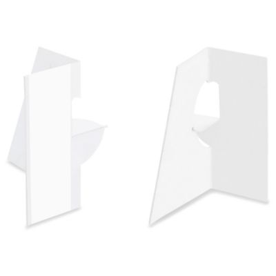 Easel Backs - 3", Single Wing, White S-18202W
