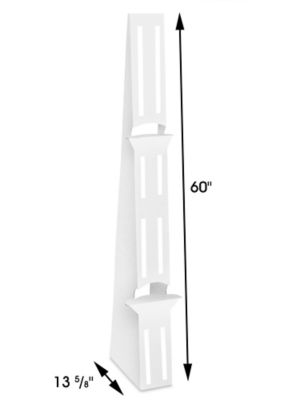60 Jumbo Self-Stick Easel Backs for Sign & Displays - White or Kraft  Colors