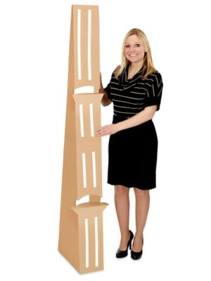 Easel Backs 72", Jumbo, Double Wing, Kraft S18214K Uline