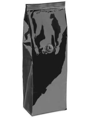  Gusseted Foil Coffee Bags - 3 3/8 x 2 1/2 x 13"