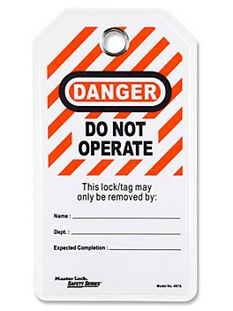 "Danger: Do Not Operate" Lockout Tags S-18245