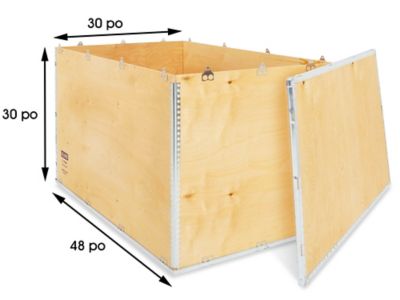 Caja de Madera - 48 x 40 x 30 - 122 x 102 x 76 cm S-15188 - Uline