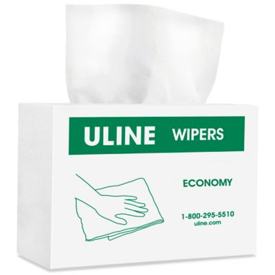 Uline Economy Wipers - Dispenser Box S-18255