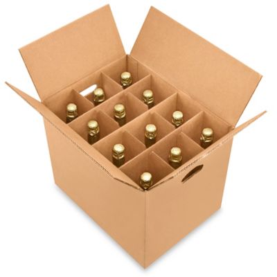 Caja para 3 Botellas Plana, Caja para Envío