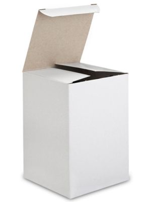 Lavex 4 x 4 x 6 White Reverse Tuck Carton - 250/Case