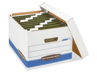 Bankers Box Pack archivage carton : lot de 1 caisse archives maxi + 6 boîtes  dos 8 cm, pour format A4 (210 x 297 mm), H. 23 cm x l. 52 cm