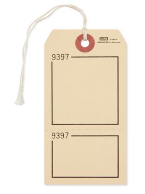 2-Part Claim Tags - #5