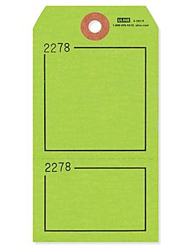 2-Part Claim Tags - #5, Green S-18310G