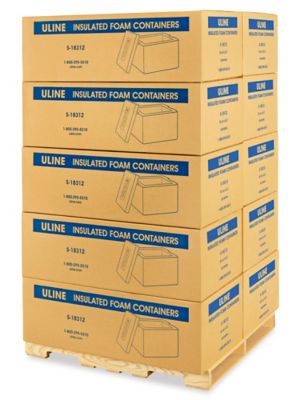 Insulated Foam Container Skid Lot - 8 x 6 x 4 1/4" S-18312S