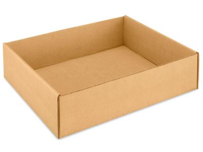 Plateaux en carton kraft ondulé – 15 x 12 x 4 po S-18333 - Uline