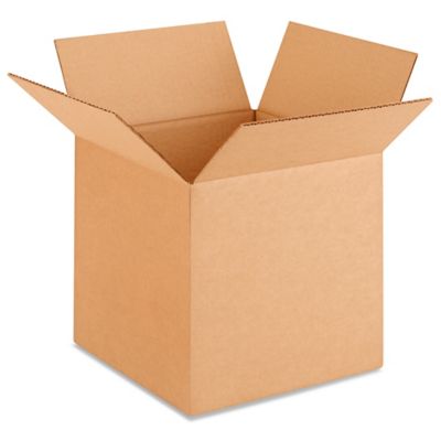 10 x 10 x 10" Lightweight 32 ECT Corrugated Boxes S-18338