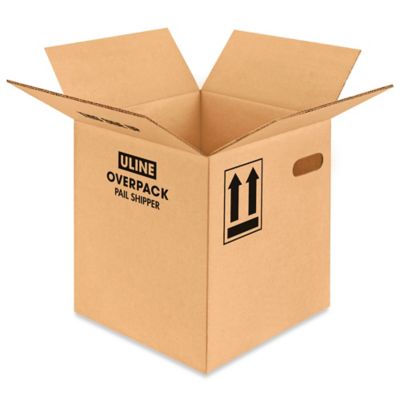 5 Gallon Pail Overpack Boxes with Hand Holes S-18365 - Uline