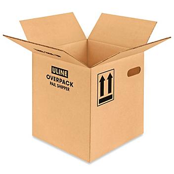 5 Gallon Pail Overpack Boxes with Hand Holes S-18365