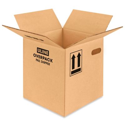 5 Gallon Pail Overpack Boxes with Hand Holes