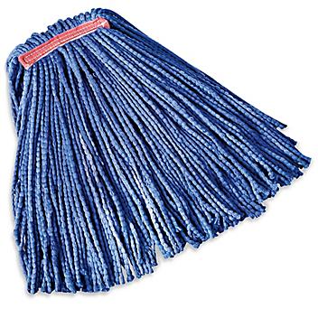 Economy Microfiber Wet Mop Head - 24 oz, Blue S-18366BLU