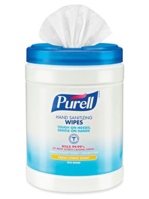 Purell® Toallitas Desinfectantes para Manos - 270 unidades S-18405 - Uline