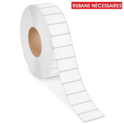 Industrial Weatherproof Thermal Transfer Labels - Polyester, White, 2 x 1", Ribbons Required S-18446