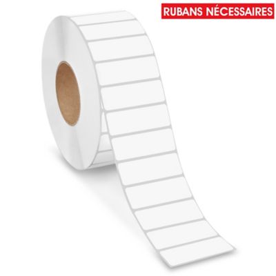 Industrial Weatherproof Thermal Transfer Labels - Polyester, White, 3 x 1", Ribbons Required S-18447