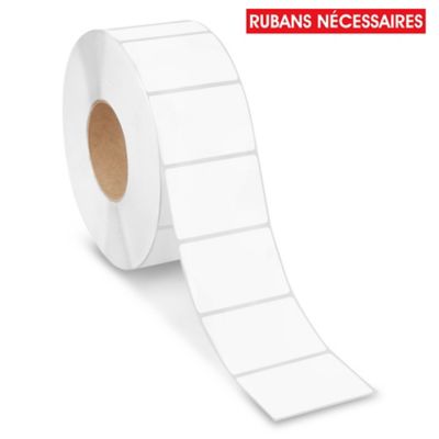 Industrial Weatherproof Thermal Transfer Labels - Polyester, White, 3 x 2", Ribbons Required S-18448